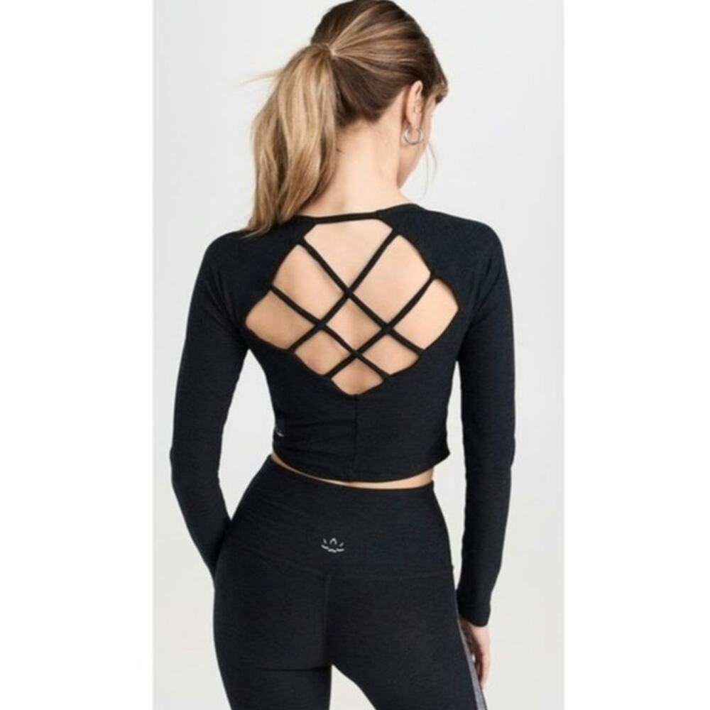 Beyond Yoga Spacedye Enlighten Cropped Pullover Top Size: XL